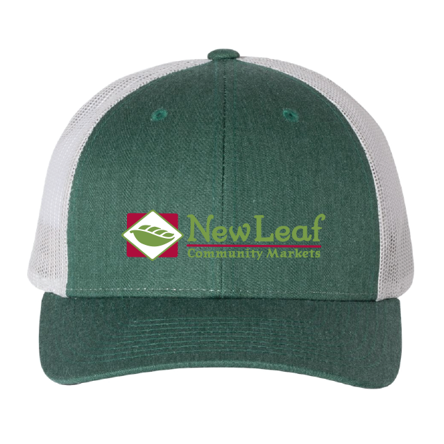 115 - Richardson Trucker Hat - Htr Dk Green/Silver